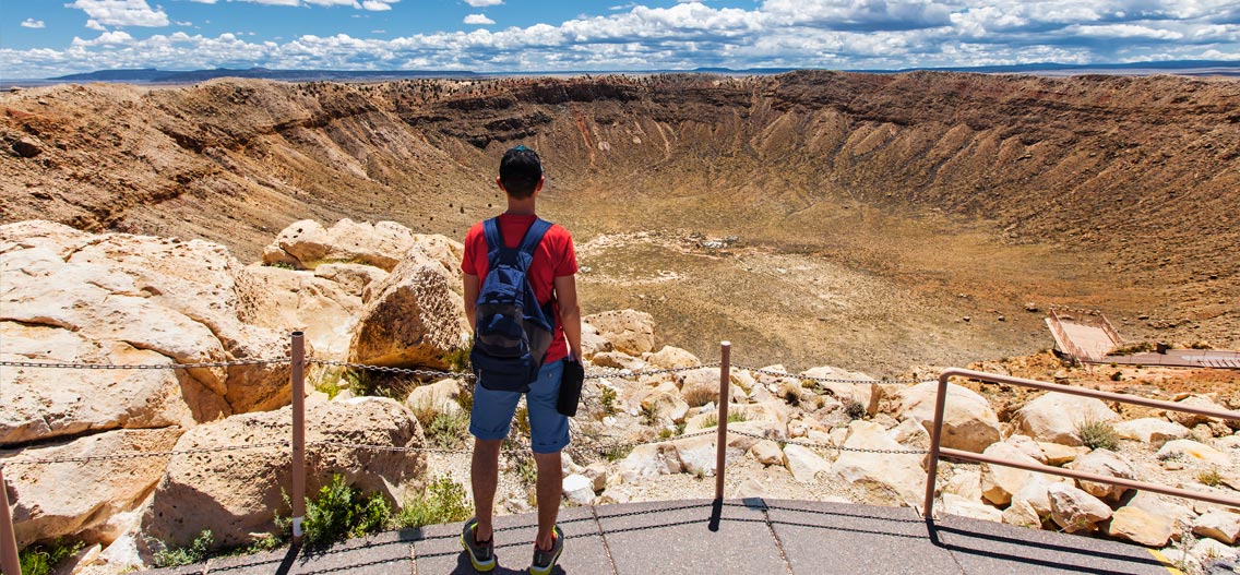 Meteor Crater v Arizoně - kráter
