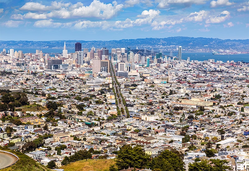 San Francisco Twin Peaks Hill