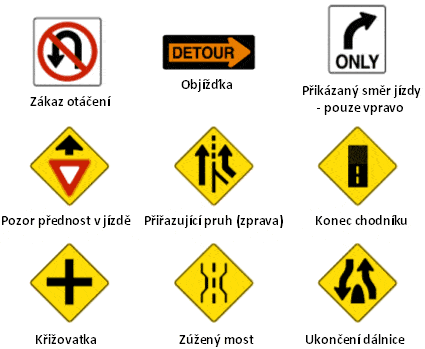Dopravní značky v USA