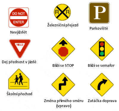 Dopravní značky v USA