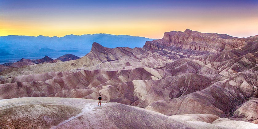 Zabriskie Point v Údolí smrti