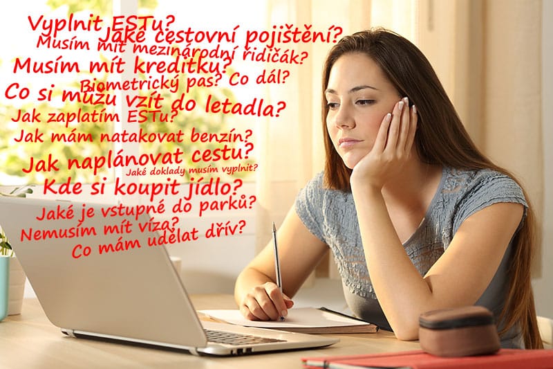 Plánování dovolené do USA