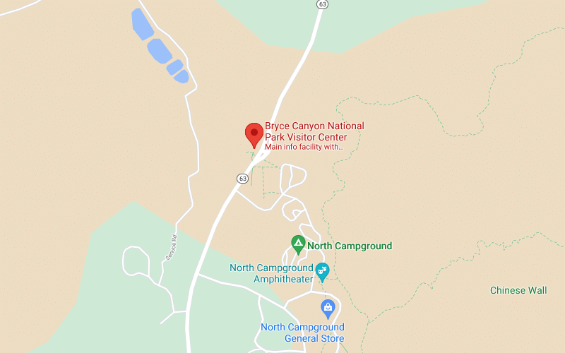 Brace Canyon mapa