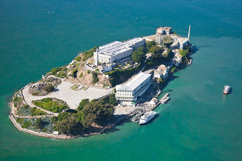 Alcatraz z výšky