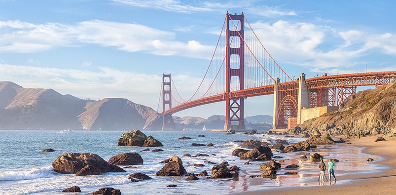 Pohled na most Golden Gate