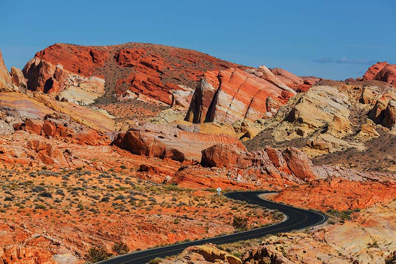 Silnice ve Valley of Fire