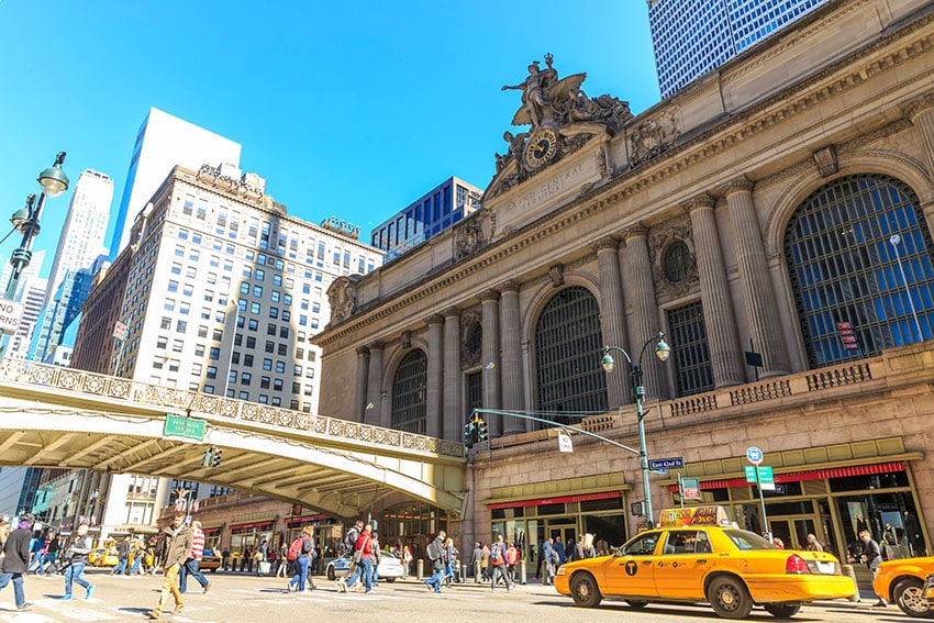 Budova hlavního vlakového nádraží v New Yorku