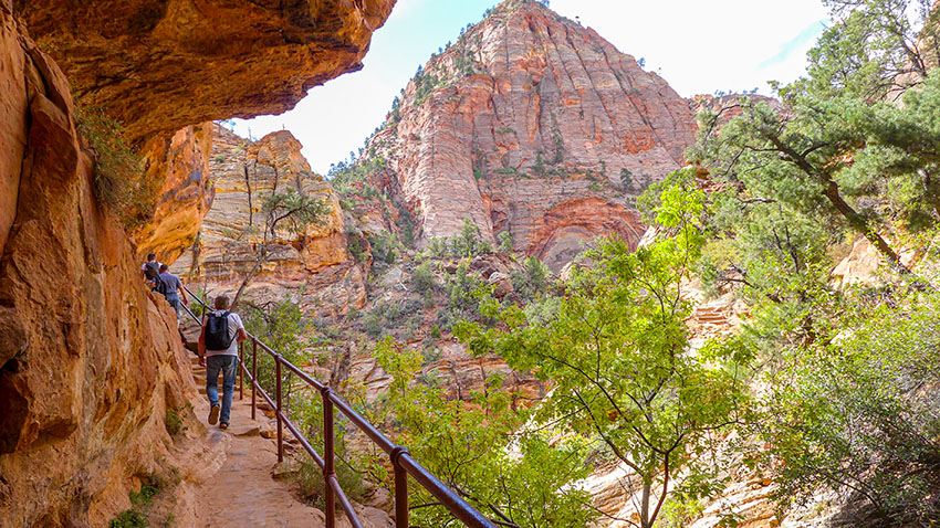 Stezka Canyon Overlook v Zionu