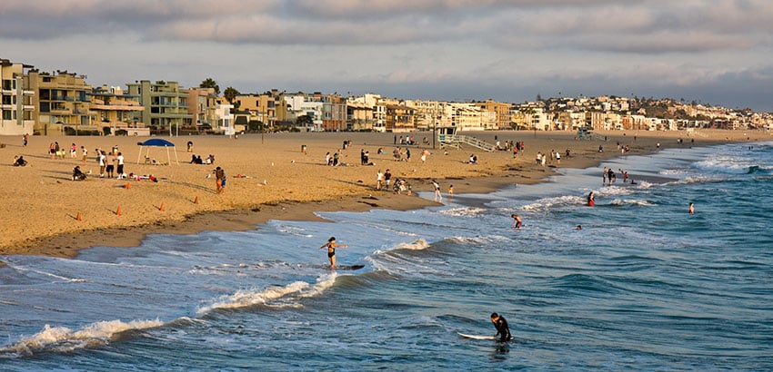 Pláže na Venice Beach