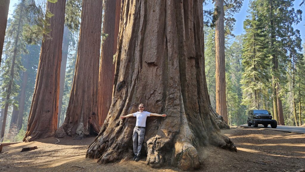 Standa Beran při tripu do Sequoia národího parku